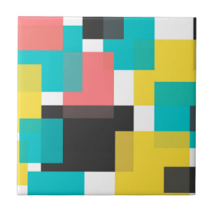 Farbenfrohe, coole, trendige, urbane geometrische  fliese