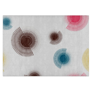 Farbenfrohe, coole, urbane Pinselstriche im Trend Schneidebrett