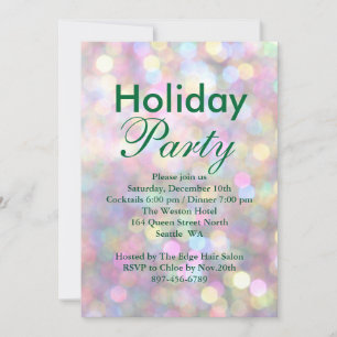 Farbenfrohe Corporate Holiday Party Einladung