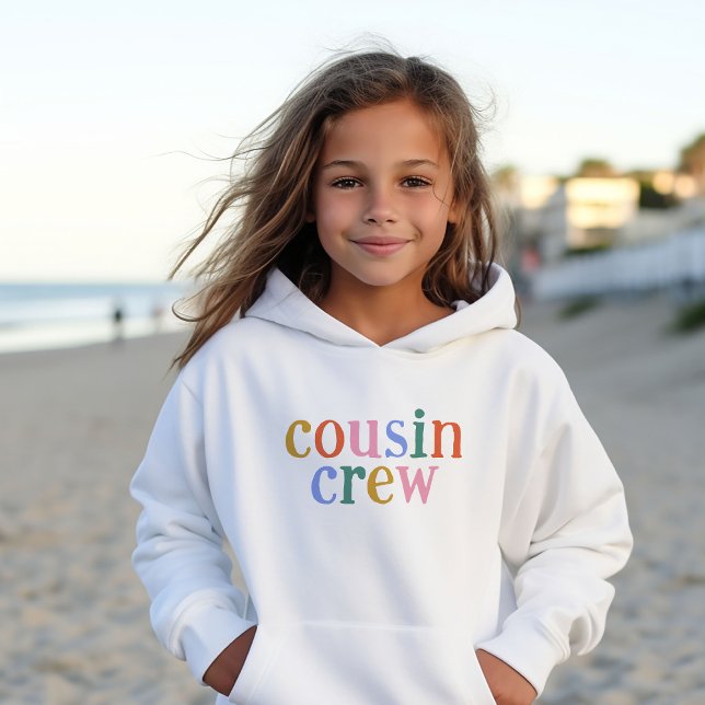 Farbenfrohe Cousin Crew passt zur Familie Hoodie (Von Creator hochgeladen)