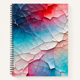 Farbenfrohe Crackle Paper Art Spirale Notebook Notizbuch