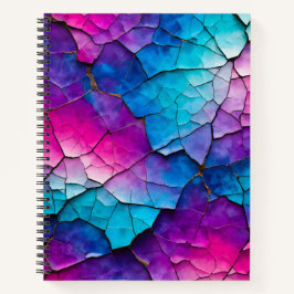 Farbenfrohe Crackle Paper Art Spirale Notebook Notizbuch