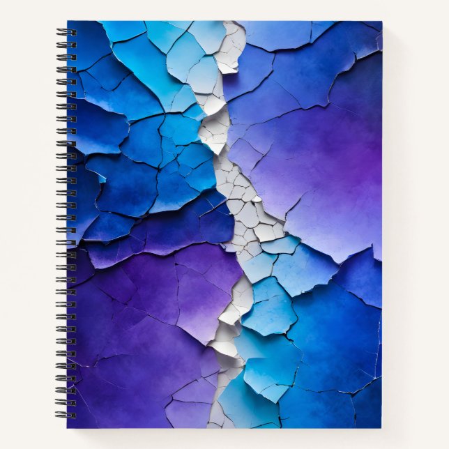 Farbenfrohe Crackle Paper Art Spirale Notebook Notizbuch (Vorderseite)