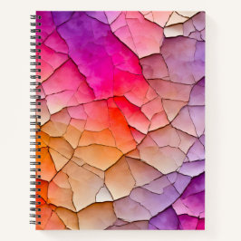 Farbenfrohe Crackle Paper Art Spirale Notebook Notizbuch