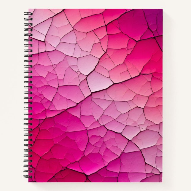 Farbenfrohe Crackle Paper Art Spirale Notebook Notizbuch (Vorderseite)