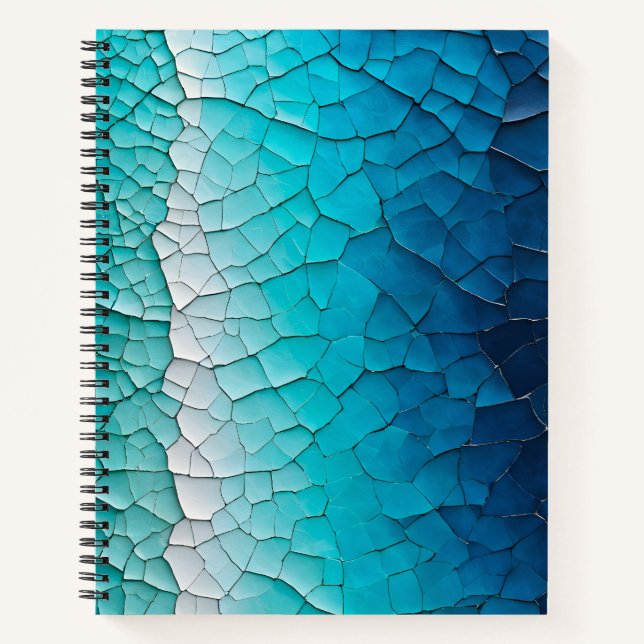 Farbenfrohe Crackle Paper Art Spirale Notebook Notizbuch (Vorderseite)