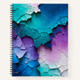 Farbenfrohe Crackle Paper Art Spirale Notebook Notizbuch