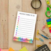 Farbenfrohe Crayons & Stars Dinge zu tun