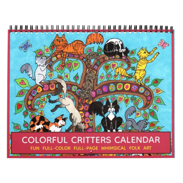 Farbenfrohe Critters Niedlich Fantasy Animals 2022 Kalender (Titelbild)