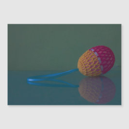 Farbenfrohe Crochet Ostereier Holiday Magnetkarte