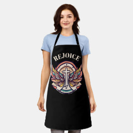 Farbenfrohe Cross Agnel Wings Freude Schürze