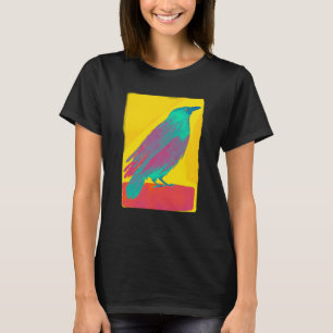 Farbenfrohe Crow T-Shirt