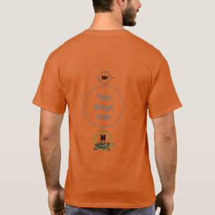 Farbenfrohe Cumberland Slide Turtle Monogram T-Shirt