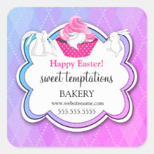 Farbenfrohe Cupcake Whimsical Bunnies Bäckerei