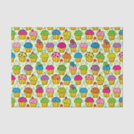 Farbenfrohe Cupcakes Seidenpapier