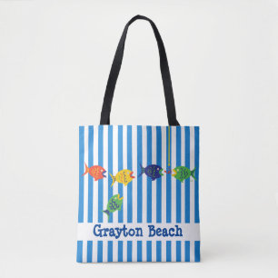 Farbenfrohe Custom Fishy Beach Shoulder Tasche