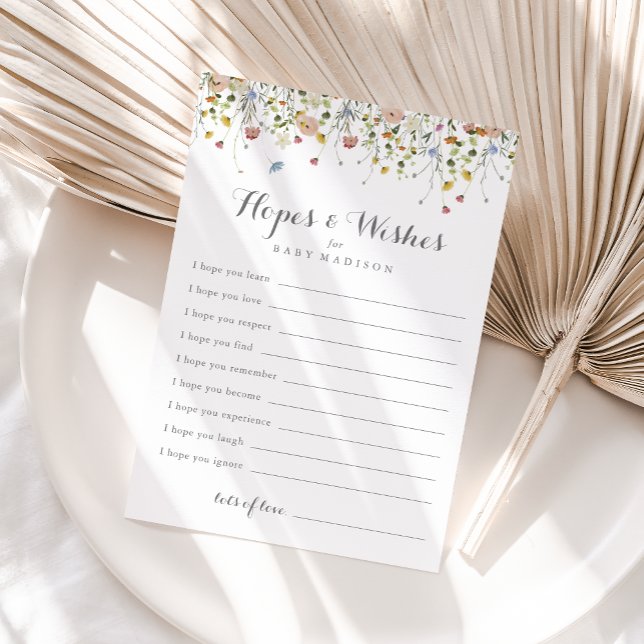 Farbenfrohe Dainty Baby Dusche Hopplenkarte Postkarte (Von Creator hochgeladen)