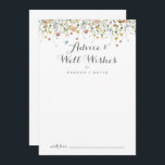 Farbenfrohe Dainty Wild Blume Hochzeitsstimmung wü Hinweiskarte<br><div class="desc">Diese farbenfrohe wilde Blume Hochzeit auch Wünsche Tipp-Karte ist perfekt für eine rustikale Hochzeit. Das Design bietet handbemalte Aquarellfarbe schöne rosa, rot, blau, marinebasiert, gelb, lila und grün wilde Blume. Diese Karten sind ideal für Hochzeiten, Brautparty, Babydusche, Graduiertenfest u.v.m. Personalisieren Sie die Karten mit den Namen der Braut und Bräutigam,...</div>