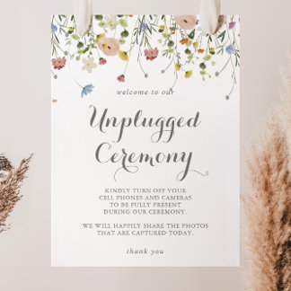 Farbenfrohe Dainty Wild Blume - Zeremonie abgestec Poster