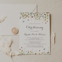 Farbenfrohe Dainty Wilde Blume Christening
