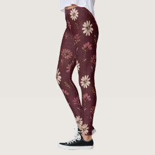 Farbenfrohe Daisy Fantasy Kleidung Bekleidung Leggings