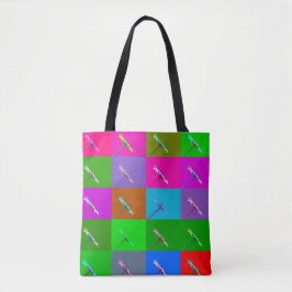 Farbenfrohe Daisy-Plätze, Elegant und Spaß Abstrak Tasche