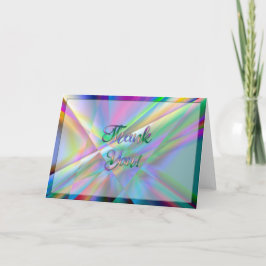 Farbenfrohe Danksagkarte Dankeskarte