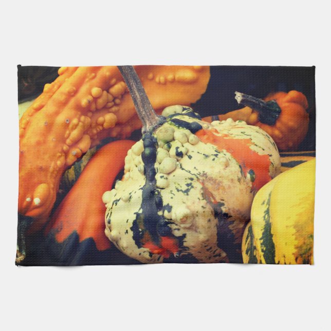 Farbenfrohe Dekorationsgegenstände Naher Aufstieg Geschirrtuch (Horizontal)