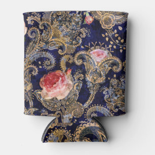 Farbenfrohe dekorative Blume Batik Dosenkühler