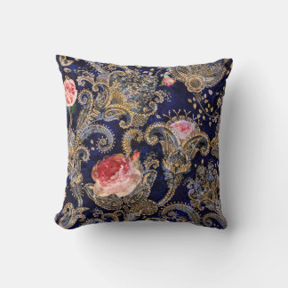Farbenfrohe dekorative Blume Batik Kissen