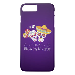 Farbenfrohe Dia de los Muertos   Hülle