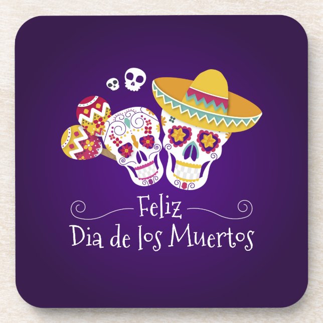 Farbenfrohe Dia de los Muertos | UNTERSETZER (Vorderseite)