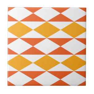 Farbenfrohe Diamond Modern Geometric Stripmuster Fliese