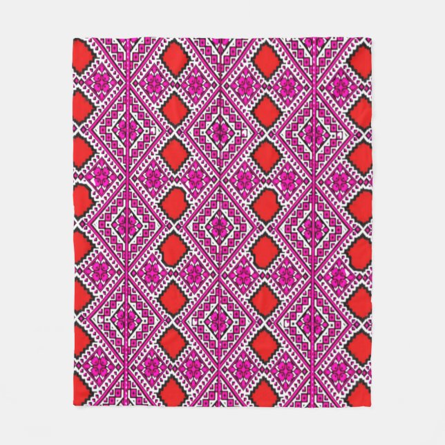 Farbenfrohe digitale 3D Design Fleece Blankon | Pe (Vorderseite)