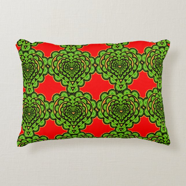 Farbenfrohe digitale 3D-Design Polyester Fabri geb Dekokissen (Vorderseite)