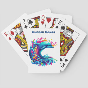 Farbenfrohe Dolphin-Classic Spielkarten