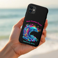 Farbenfrohe Dolphin Splash