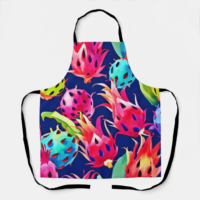 Farbenfrohe Drachenfrucht Schürze (Vorderseite)