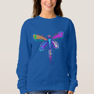 Farbenfrohe Dragonfly Abstrakte Kunst zu tragen Sweatshirt