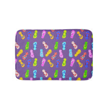 Farbenfrohe Drehend Flop Sandals Muster Lila