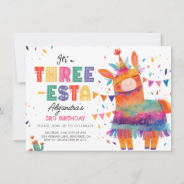 Farbenfrohe drei-estnische mexikanische Fiesta 3.  Einladung