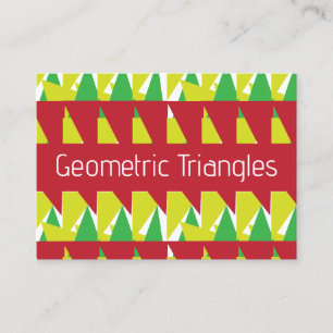 Farbenfrohe Dreiecke Geometrisch Visitenkarte