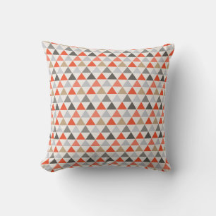 Farbenfrohe Dreiecke Muster Holiday Pillow Kissen