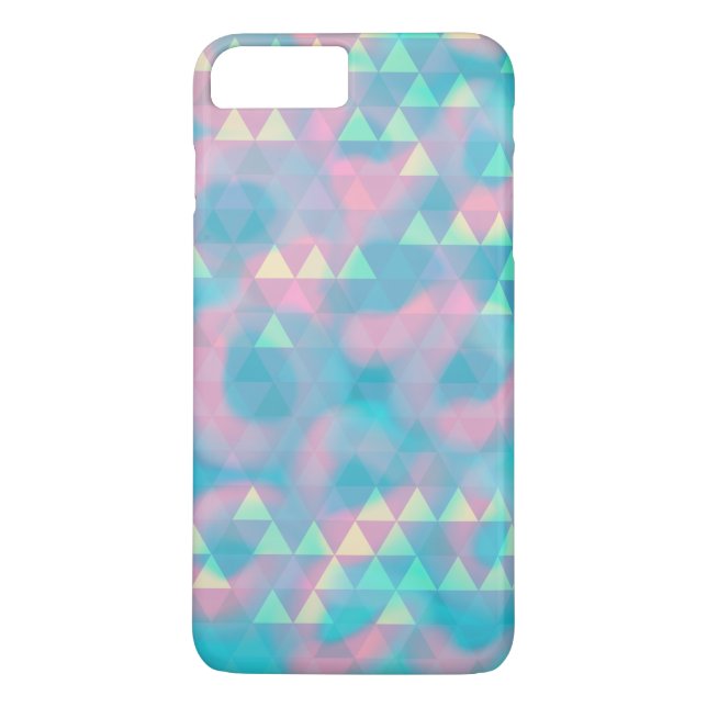 Farbenfrohe Dreiecke wolkig Blue Case-Mate iPhone  Hülle (Rückseite)