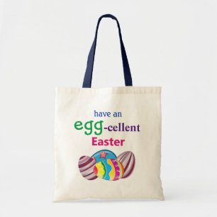 Farbenfrohe EGGcellent Ostereier Tote Beutel Tragetasche