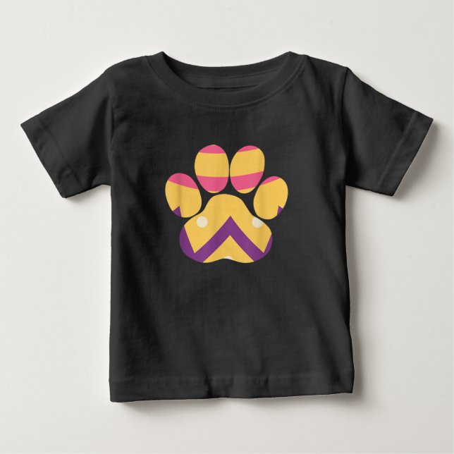 Farbenfrohe Eierpfade Funny Dog Cat Lovers Geschen Baby T-shirt (Vorderseite)