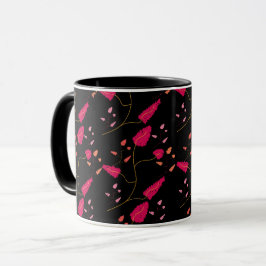 Farbenfrohe einfache Blume Blumenmuster Tasse