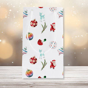 Farbenfrohe einfache Weihnachten Kleine Geschenktüte