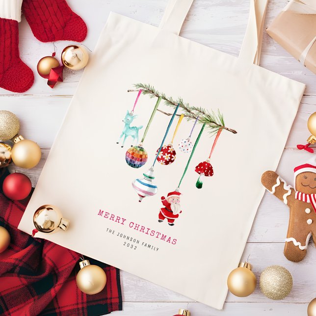 Farbenfrohe einfache Weihnachten Tragetasche (Von Creator hochgeladen)