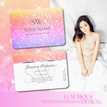 Farbenfrohe Einhorn Pastel Rainbow Glitzer Initial